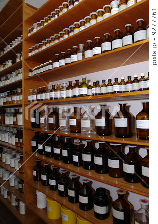 chemicals in a laboratory chemicals in a laboratory 9277761