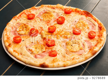 pizza with chicken 9278689