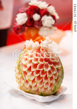 Watermelon i fruit carving Watermelon i fruit carving 9279481