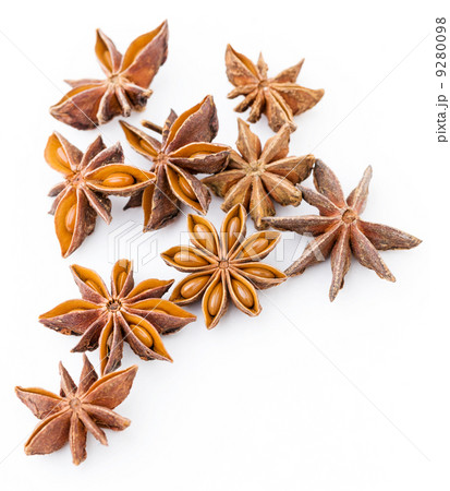 Star anise isolated on white Star anise isolated on white 9280098