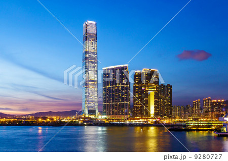 Kowloon area at night 9280727