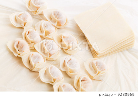 Homemade dumpling and raw material Homemade dumpling and raw material 9280969