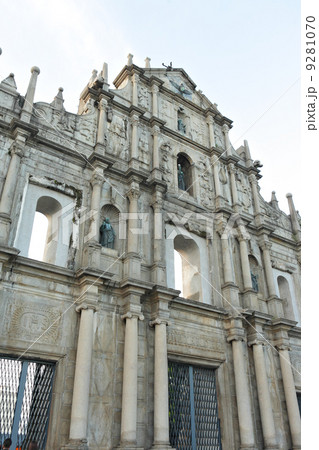 ruins of St. Paul's Cathedral in Macau 9281070