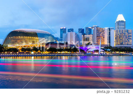 Singapore skyline at night Singapore skyline at night 9281232