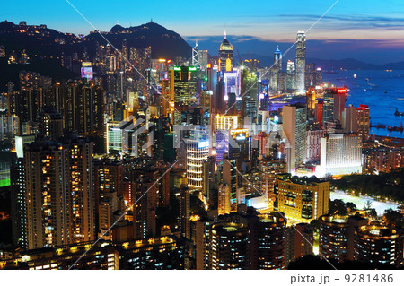 Hong Kong at night 9281486