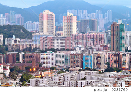 Hong Kong crowded buildings city 9281769