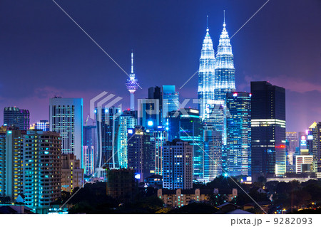 Kuala Lumpur skyline at night 9282093