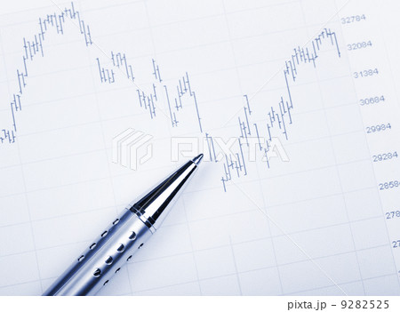 Stock exchange market chart 9282525