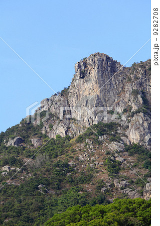 Lion Rock, lion like mountain in Hong Kong, one of the symbol of 9282708