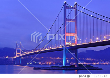 Tsing Ma Bridge in Hong Kong 9282948
