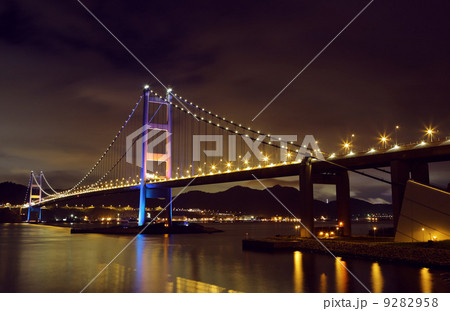 Tsing Ma Bridge night view 9282958