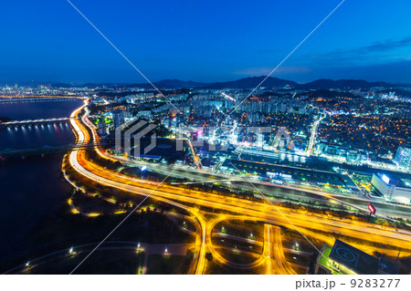 Seoul cityscape at night Seoul cityscape at night 9283277