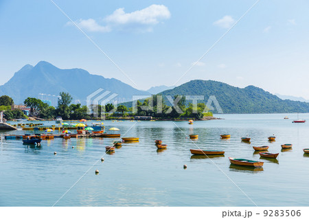 Beautiful sea coast and boat 9283506