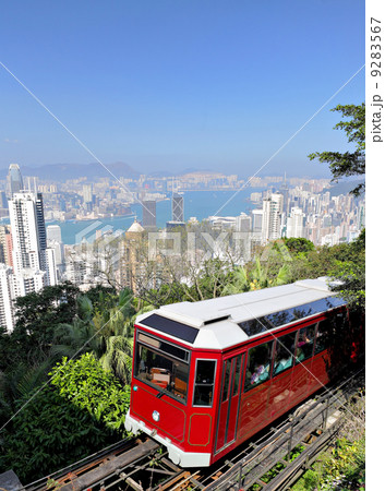 peak tram in Hong Kong 9283567