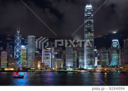 Hong Kong at night 9284094