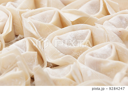 uncooked chinese meat dumpling 9284247