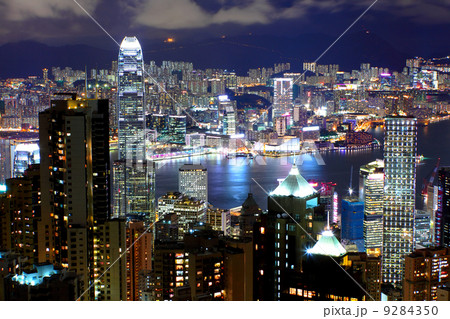 Hong Kong at night 9284350