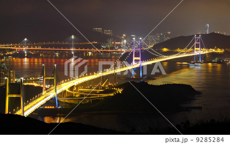 Tsing Ma Bridge in Hong Kong 9285284