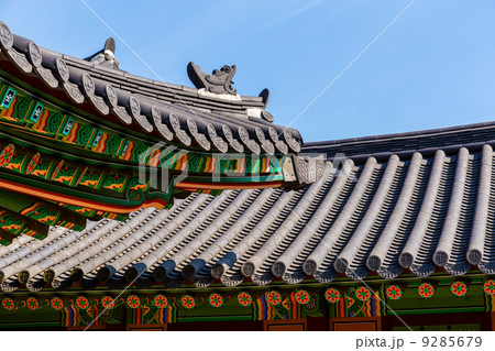 Traditional korean architecture roof eaves Traditional korean architecture roof eaves 9285679