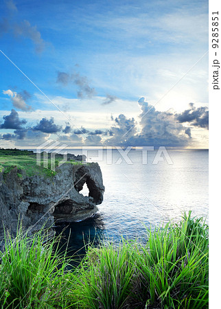 sea at sunset in okinawa japan sea at sunset in okinawa japan 9285851