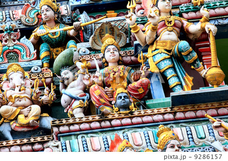 Detail of Sri Mariamman temple 9286157