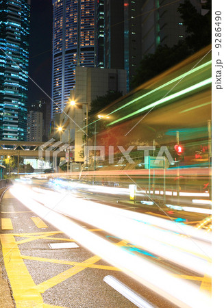 traffic in city at night traffic in city at night 9286490