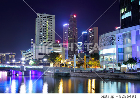 Singapore city at night Singapore city at night 9286491