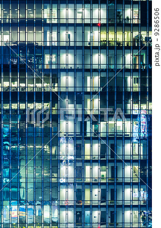 Modern office building at night Modern office building at night 9286506