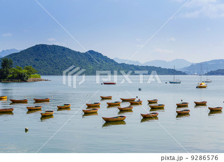 Beautiful sea coast and boat Beautiful sea coast and boat 9286576