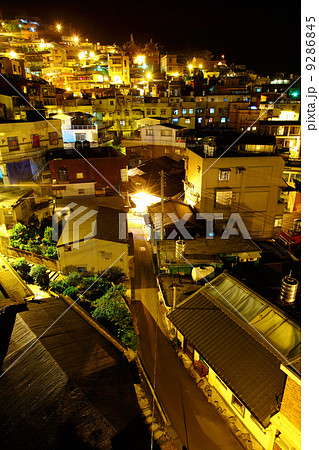 jiu fen village at night, in Taiwan 9286845