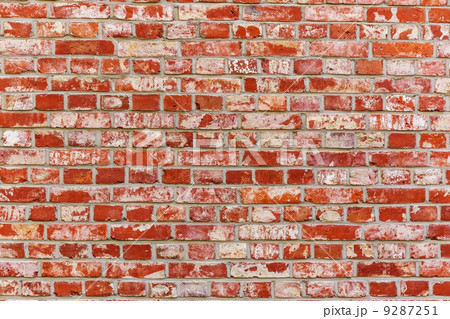 Ancient brick wall in red color Ancient brick wall in red color 9287251