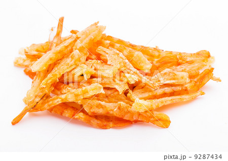 Dried shrimp isolated on whie 9287434