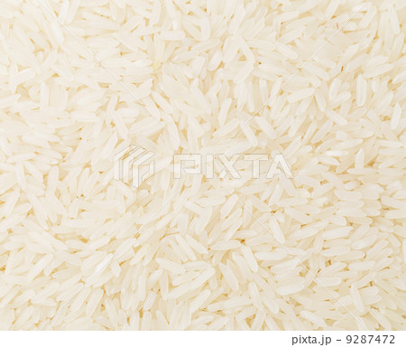Uncooked white rice close up 9287472