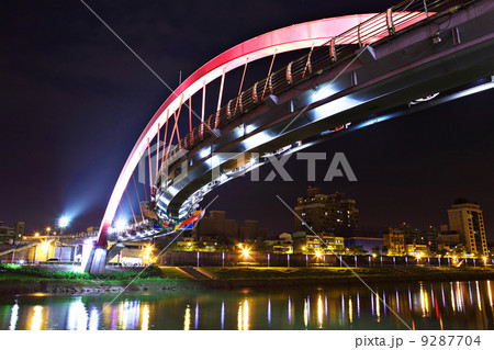 bridge at night in Taipei bridge at night in Taipei 9287704