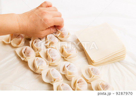 Making of Traditional Chinese dumpling 9287970