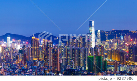 Hong Kong city at night Hong Kong city at night 9287986