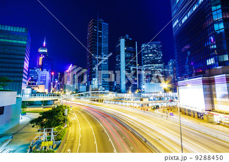 Busy traffic in Hong Kong 9288450