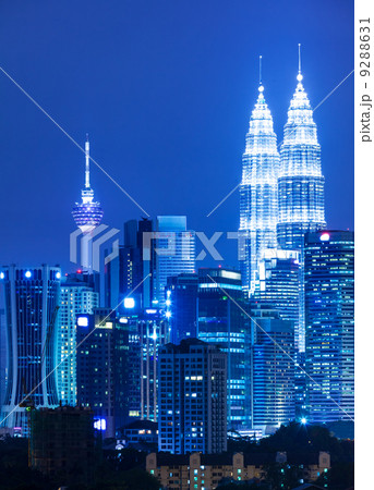 Kuala Lumpur skyline at night Kuala Lumpur skyline at night 9288631