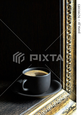 Black coffee in a cup Black coffee in a cup 9290385