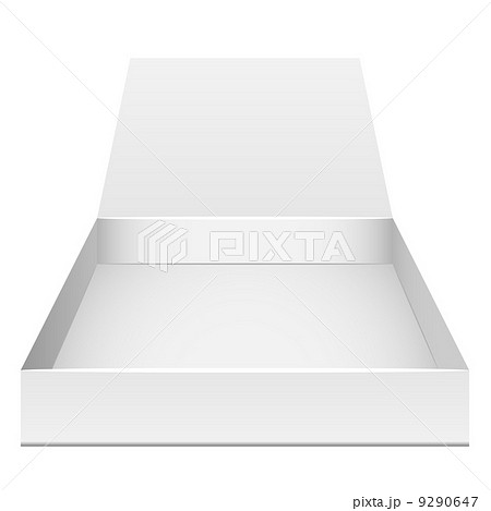 Blank flat opened box 9290647