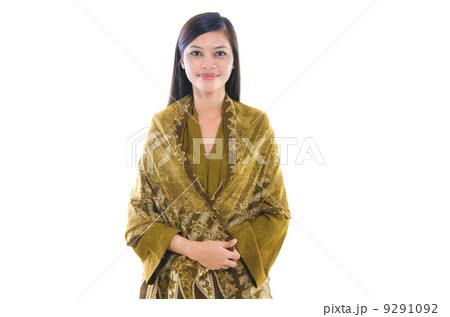Portrait of a young muslim woman on white background 9291092