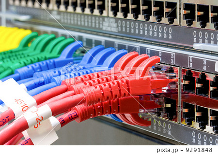 Network switch and UTP ethernet cables 9291848