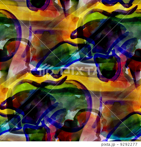watercolor art yellow black blue green seamless abstract texture watercolor art yellow black blue green seamless abstract texture 9292277
