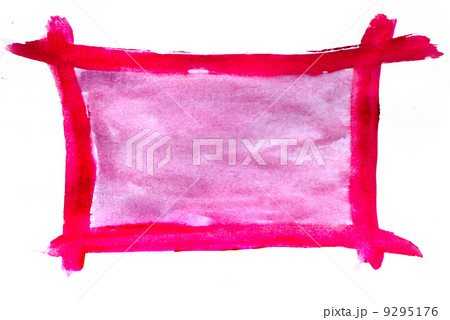 red table watercolor hand isolated stain raster illustration wal 9295176