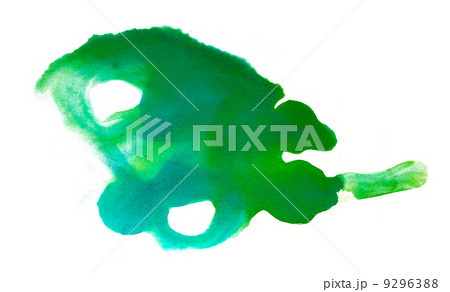 brush watercolour green stroke color spot blotch watercolors iso 9296388