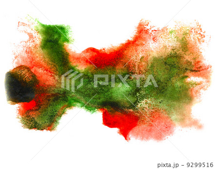 watercolor isolated green red on white for your design watercolor isolated green red on white for your design 9299516
