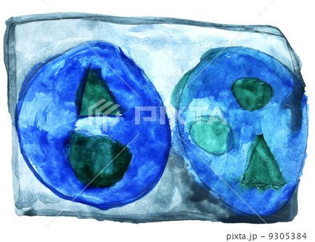 abstract blue, green isolated watercolor stain abstract blue, green isolated watercolor stain 9305384