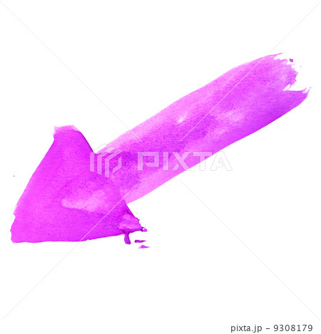 paint brush purple arrow pointer watercolor texture stroke color 9308179