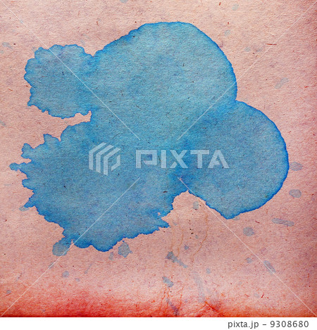 watercolor blue abstract background paint color...のイラスト素材 [9308680] - PIXTA