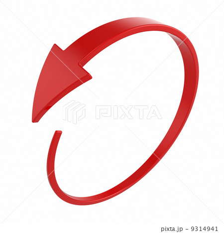 Red round arrow 9314941